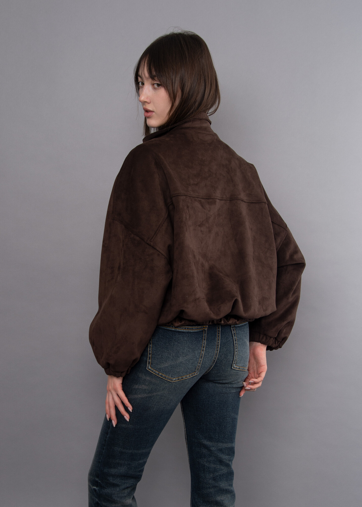 RD Style Mia Imitation Suede Balloon Jacket