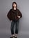 RD Style Mia Imitation Suede Balloon Jacket