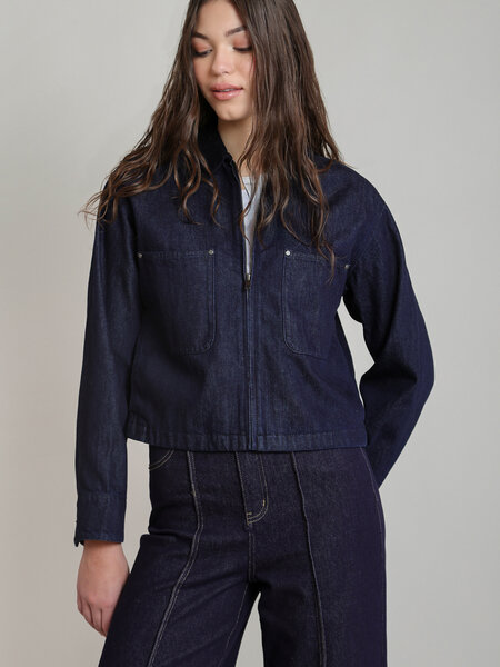 Dex Corduroy Collar Denim Jacket