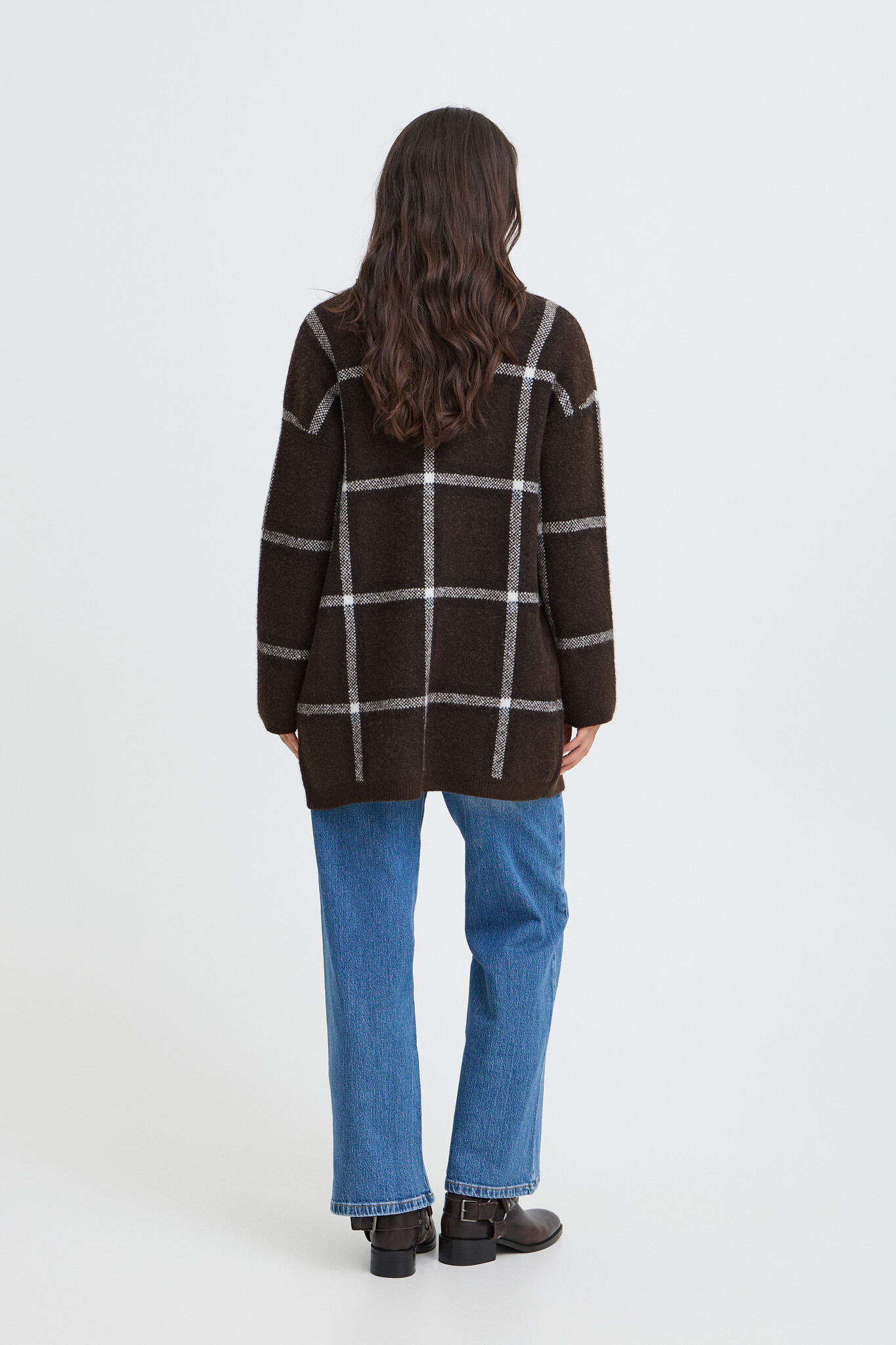 B.Young Odell Check Cardigan