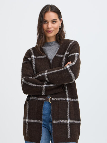 B.Young Odell Check Cardigan