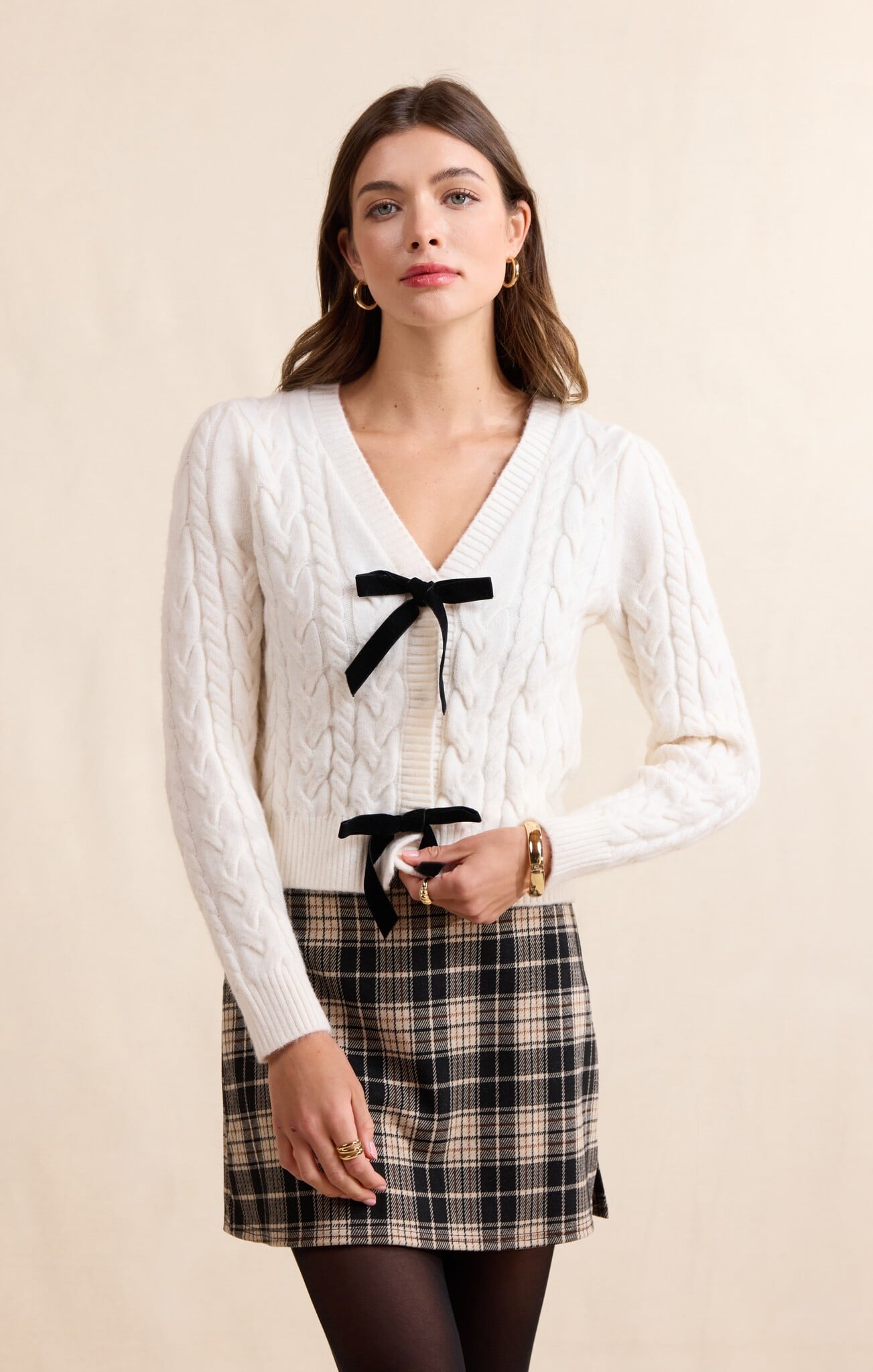 Sadie and Sage Celeste Bows Cardigan