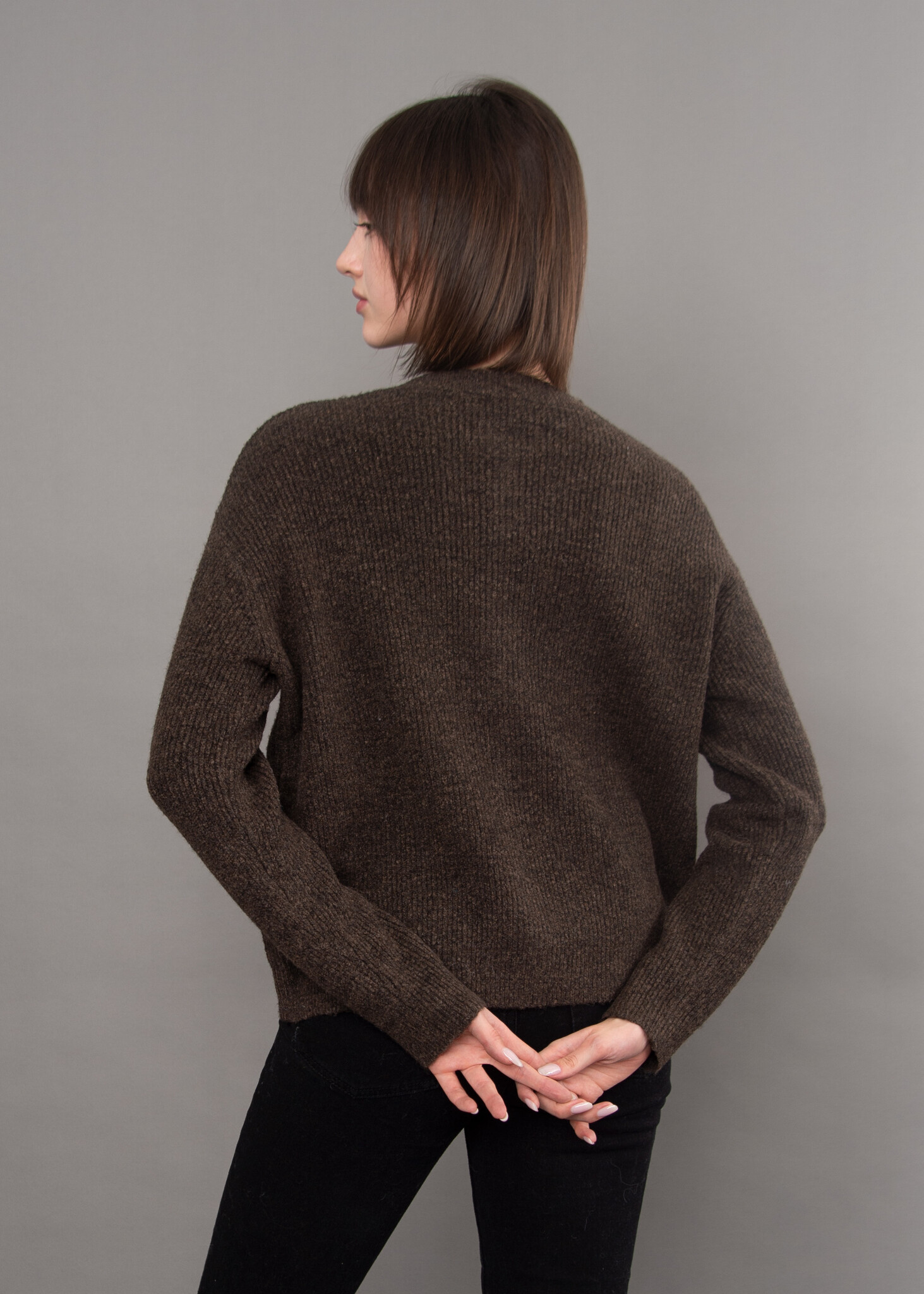 RD Style Vhea Long Sleeve Crew Neck Cardigan