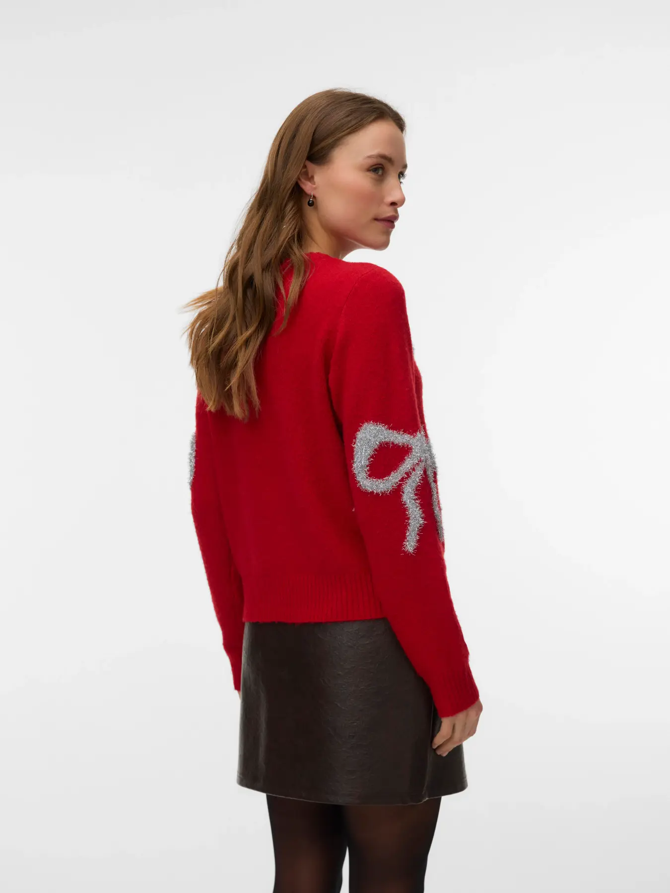 Vero Moda Sparkle Bow O-Neck Cardigan