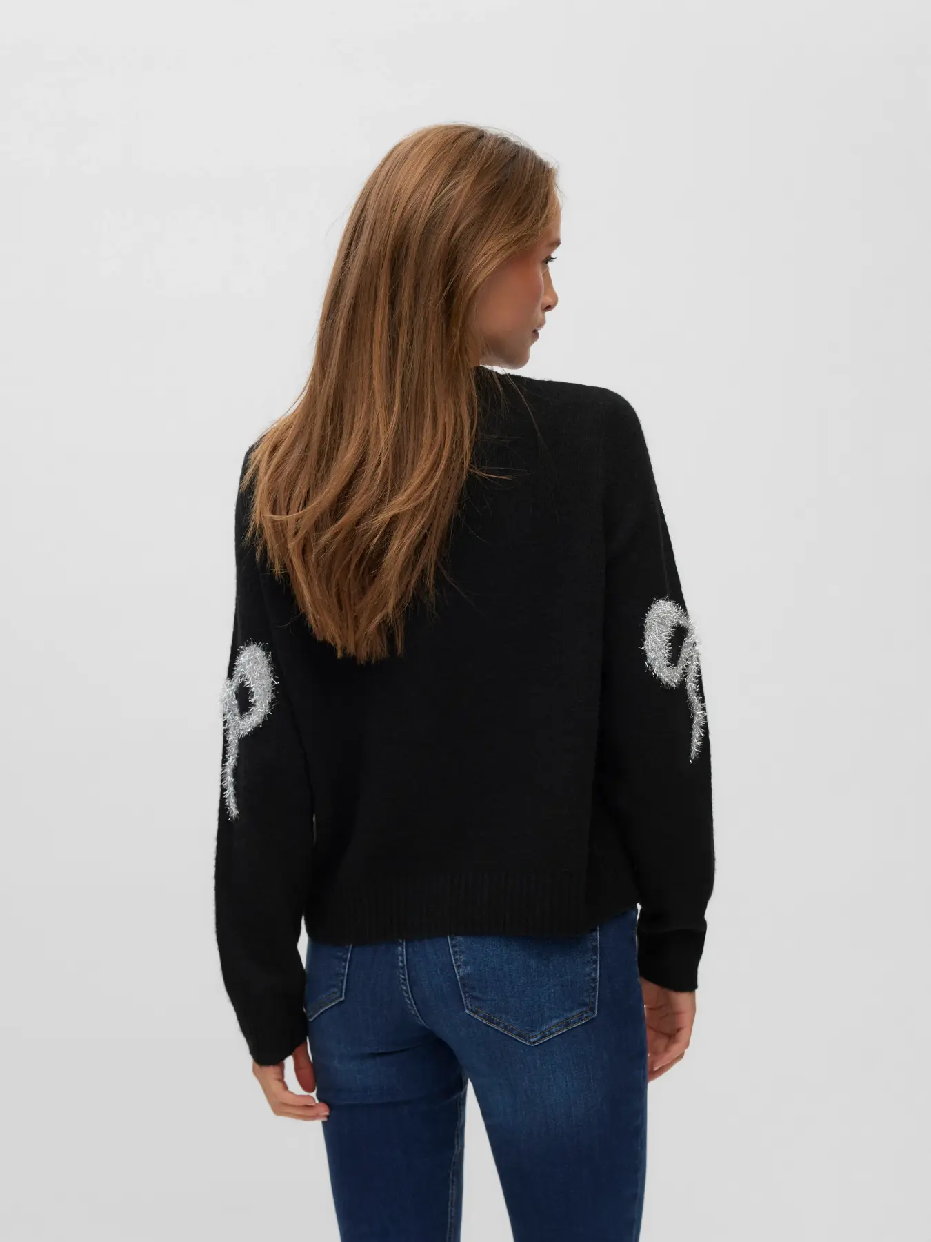 Vero Moda Sparkle Bow O-Neck Cardigan