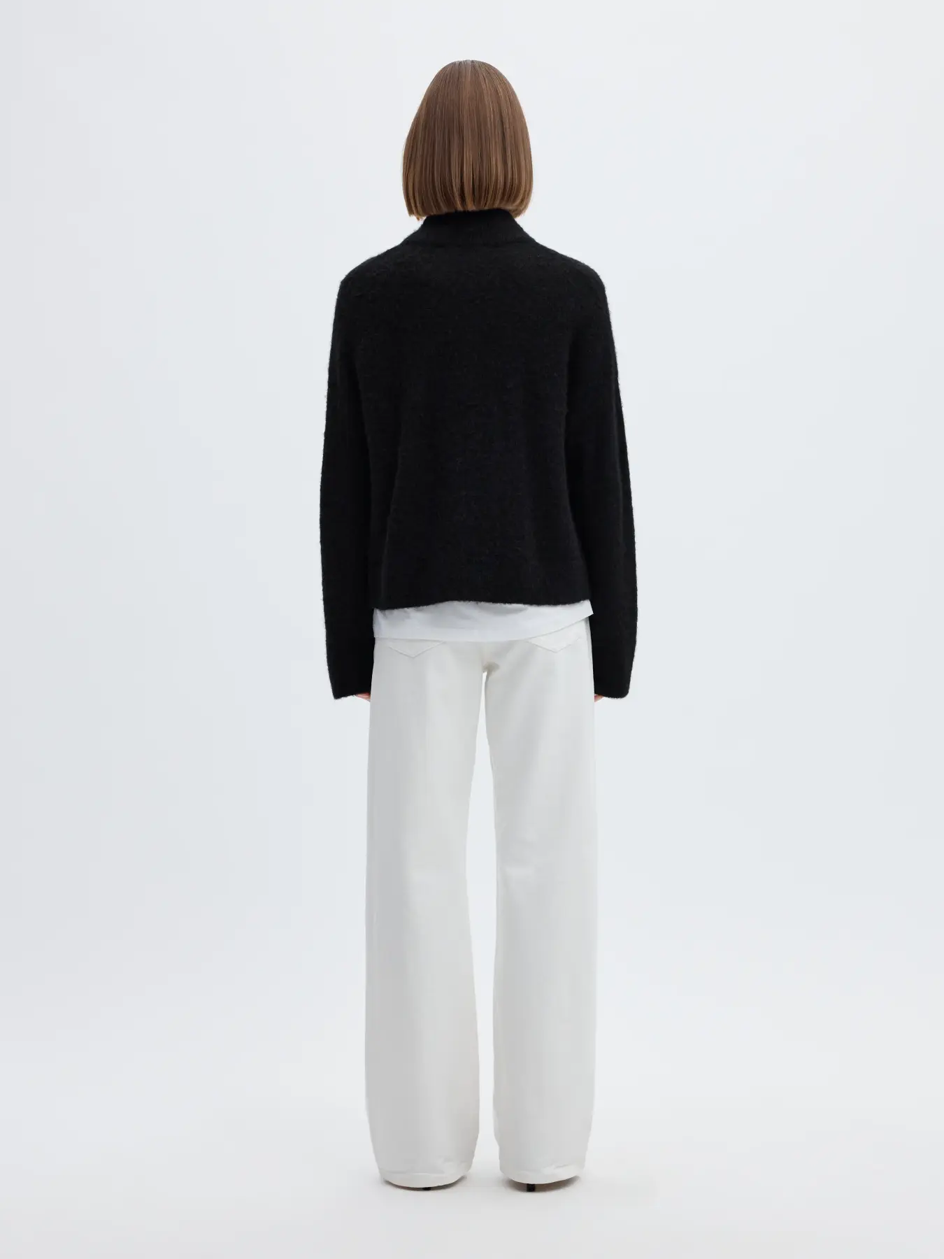 Selected Sia Ras Knit Zipper Cardigan