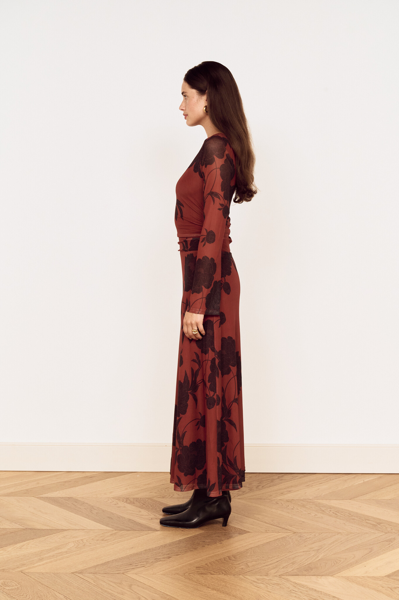 MinkPink Imani Mesh Midi Dress