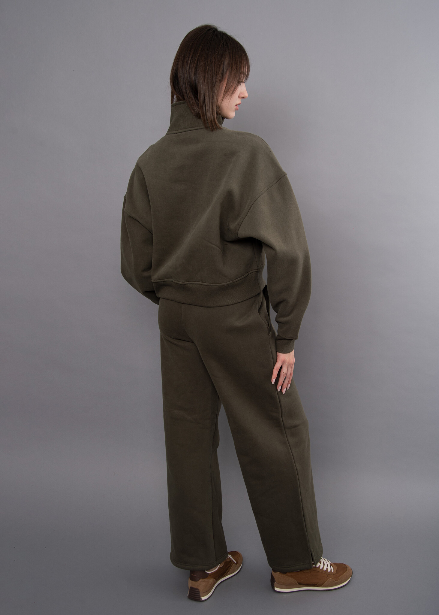RD Style Malta Fleece Mock Neck 1/2 Button Up