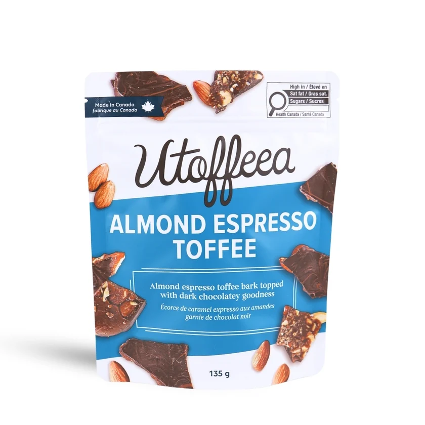 Utoffeea Espresso Almond Toffee 135g