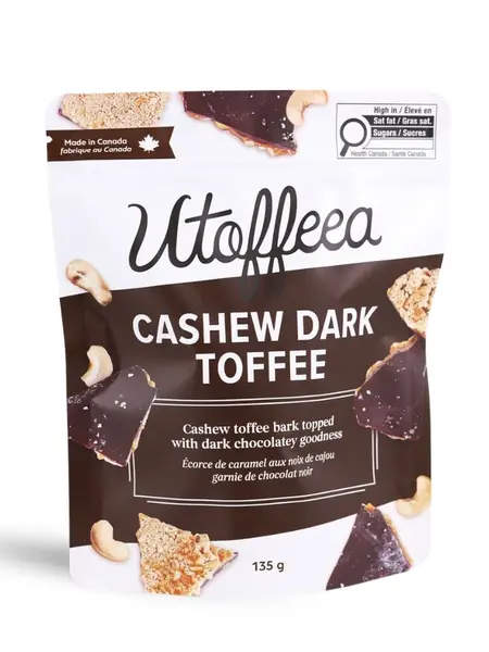 Utoffeea Cashew Dark Toffee 135g