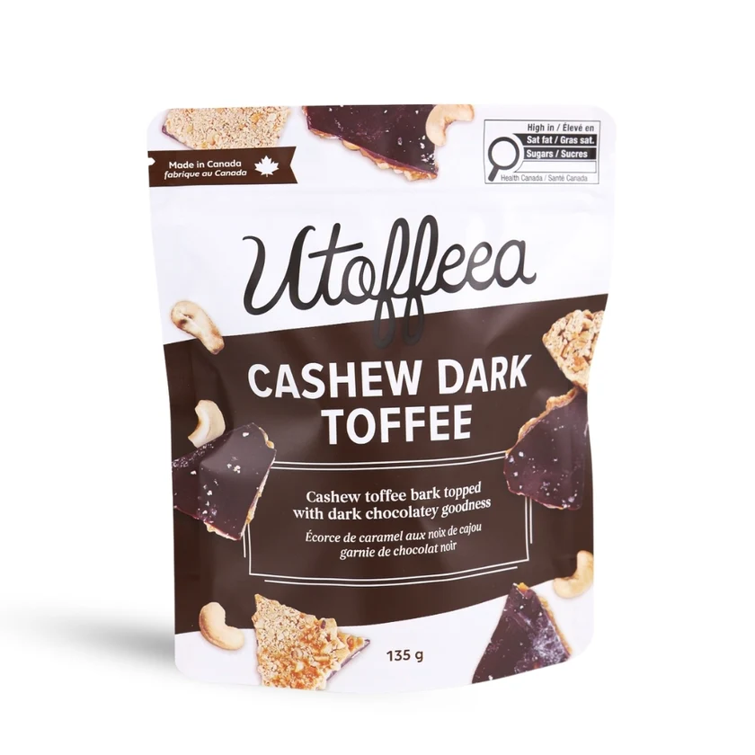 Utoffeea Cashew Dark Toffee 135g