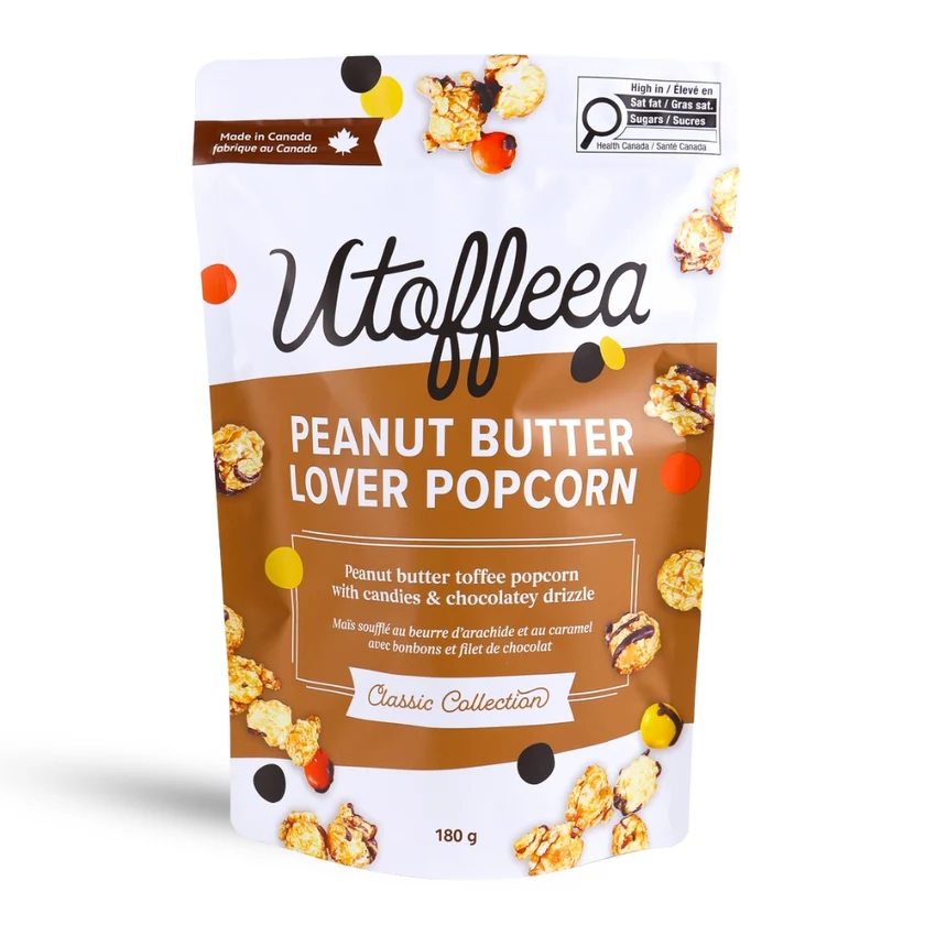 Utoffeea Peanut Butter Lover Popcorn