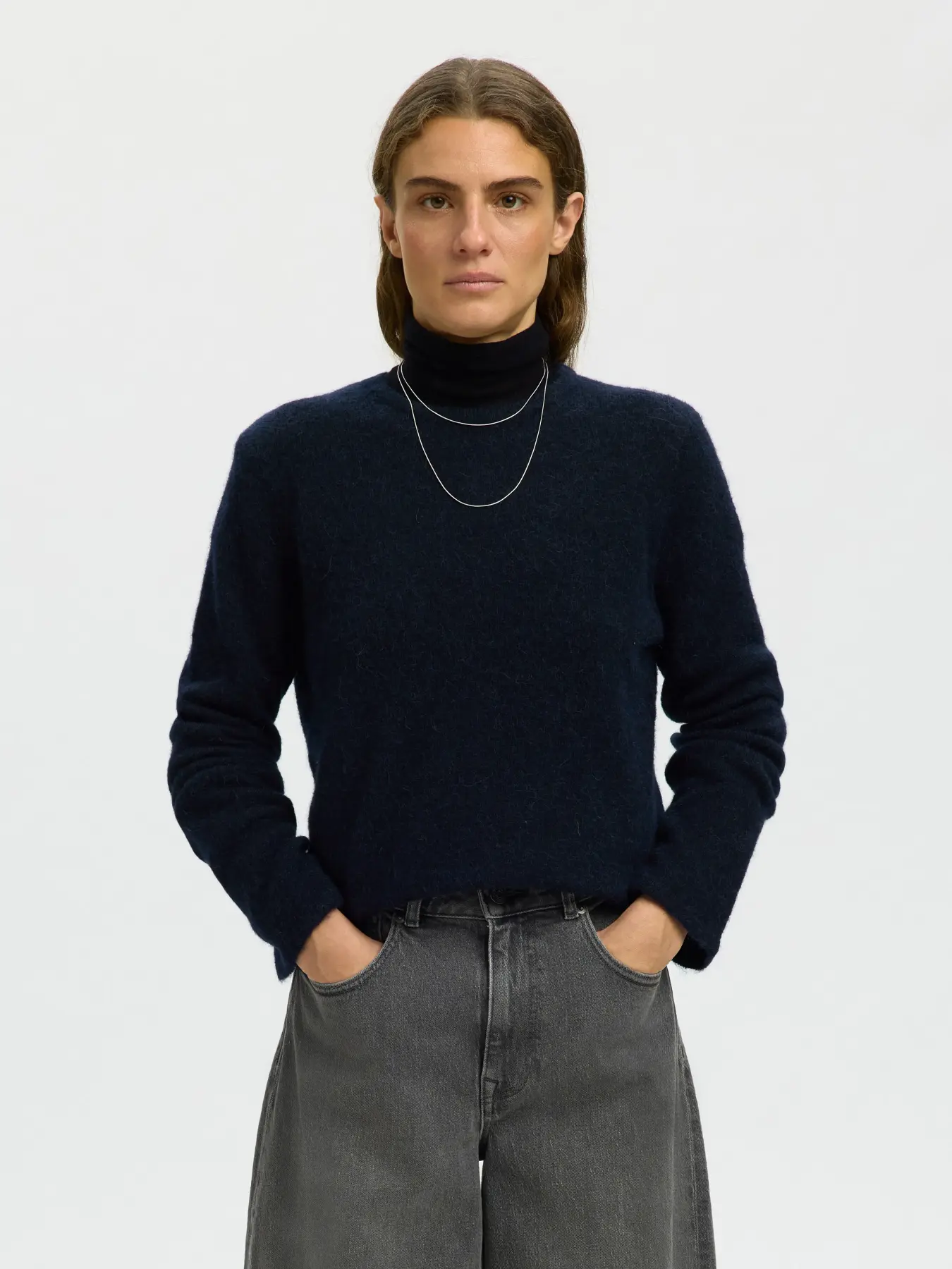 Selected Lulu New Knit O-Neck Sweater