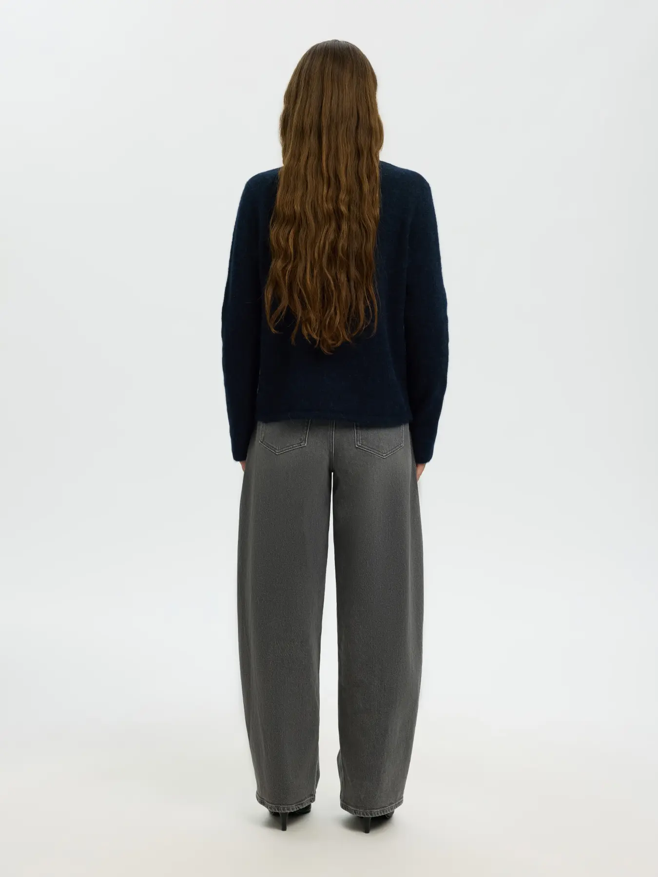 Selected Lulu New Knit O-Neck Sweater