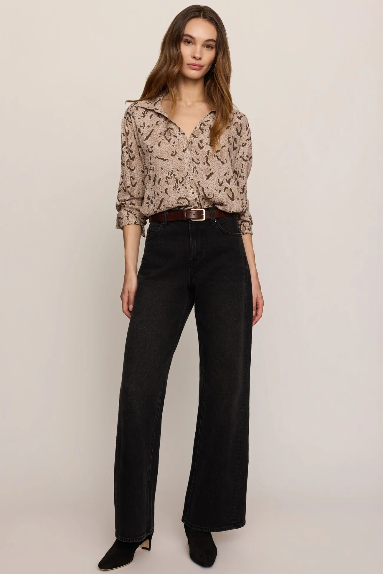 Z Supply Golden Haven Snake Button Up