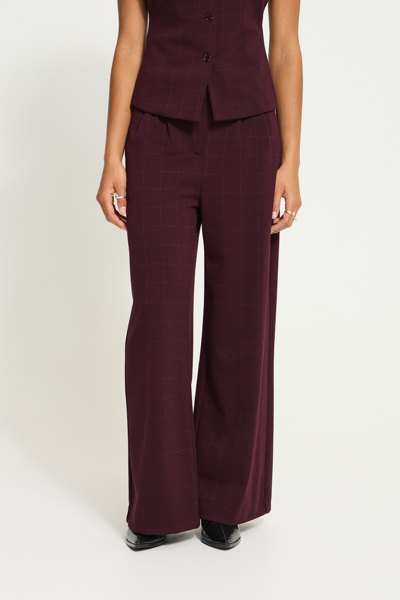 Ichi Kate Sparkly  Wide Pants