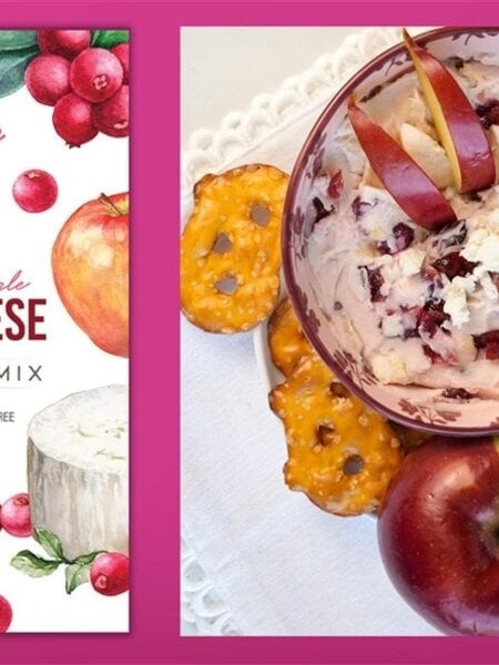 d'marie Cranberry Apple Goat Cheese Dip