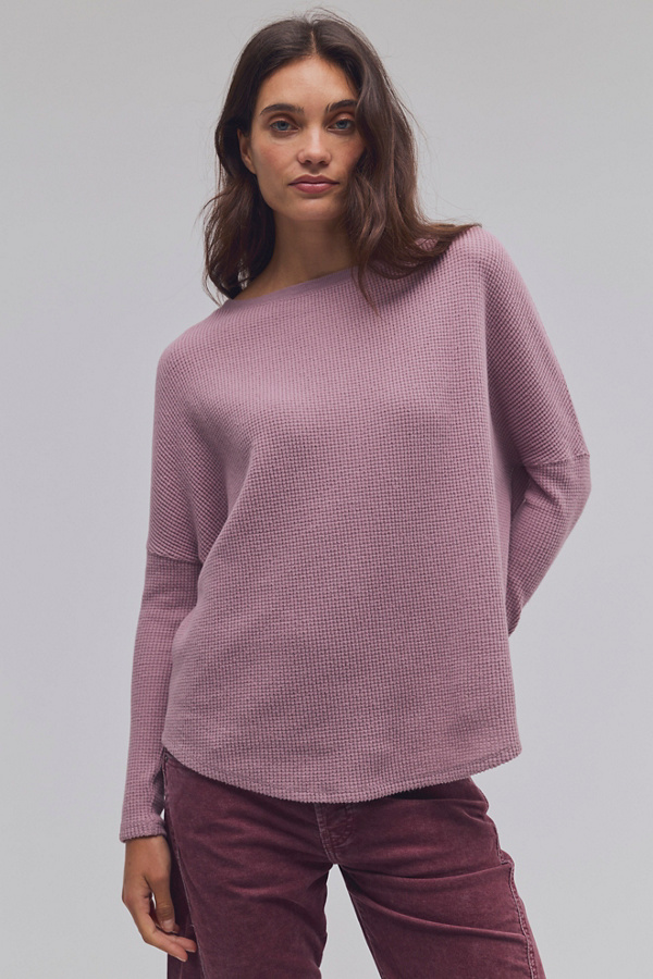 Free People Latte Blues Thermal Solid
