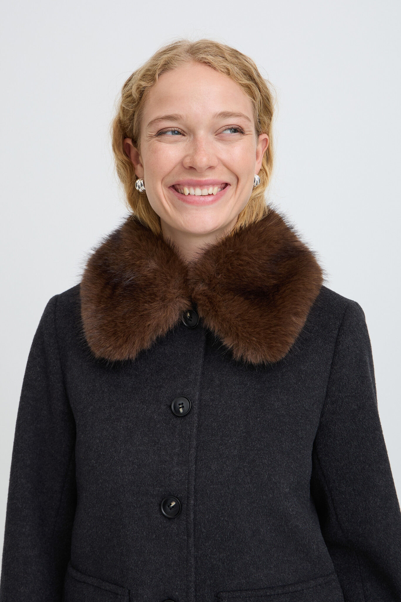 B.Young Cecelia Collared Jacket