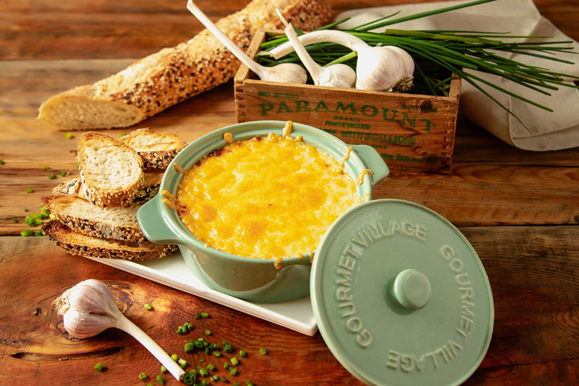 Gourmet Du Village Brie Baker Ceramic