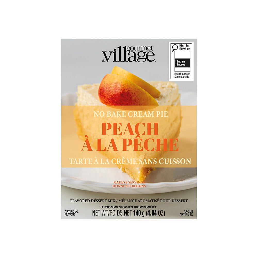 Gourmet Du Village No Bake Pie Peach Cream