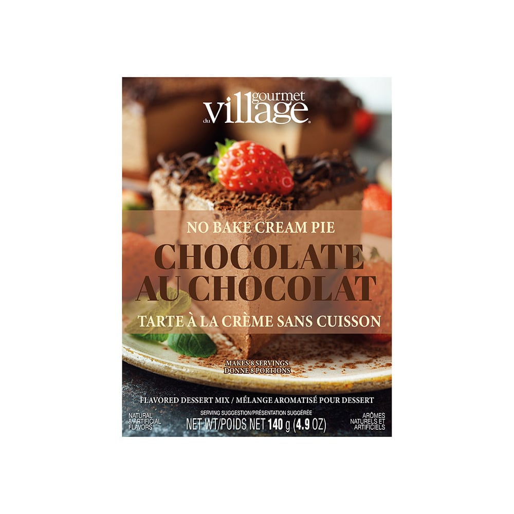 Gourmet Du Village No Bake Chocolate Cream Pie Box