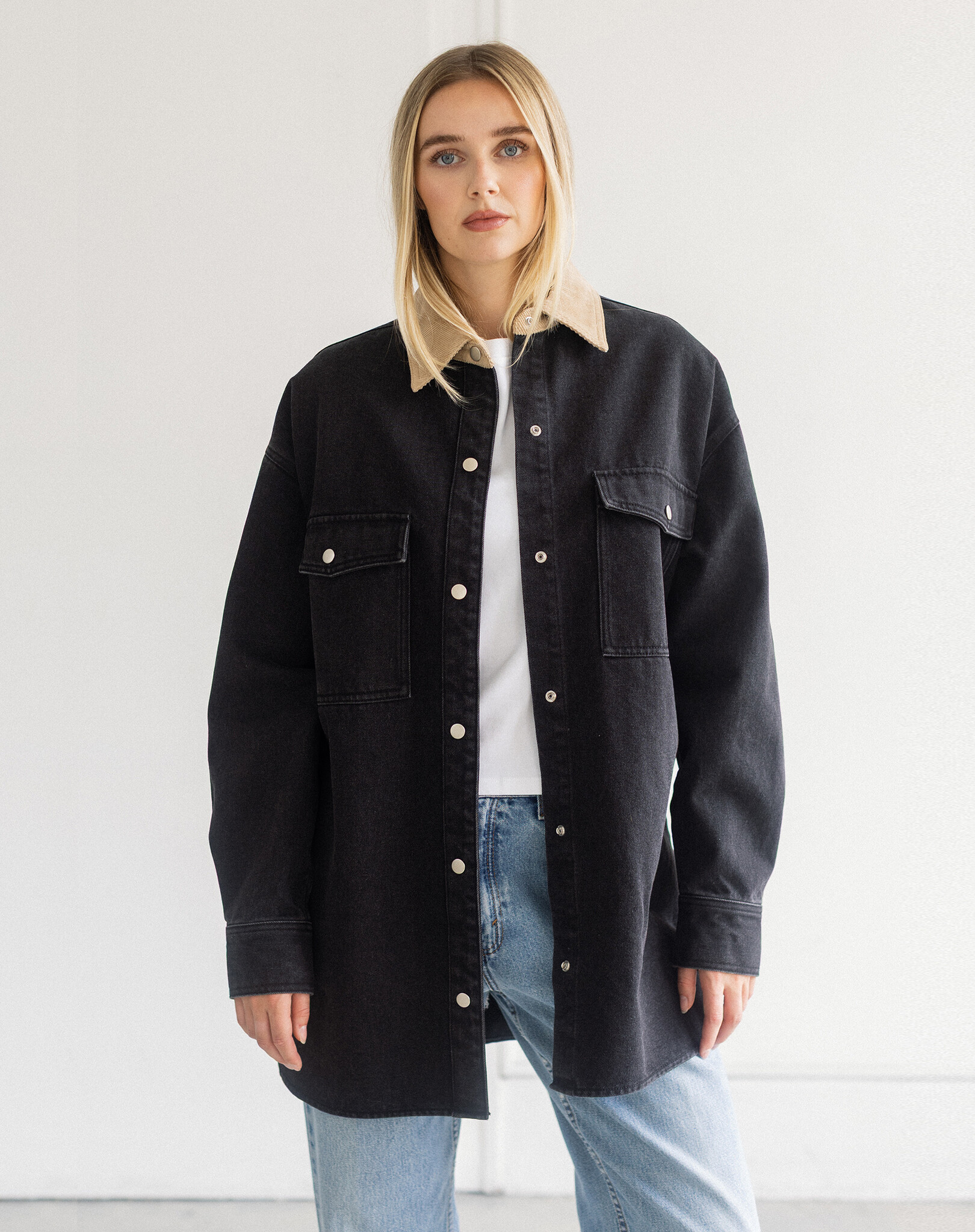 Brunette The Label Shania Jacket with Corduroy Collar