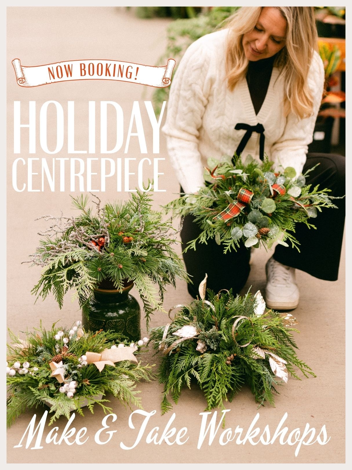 Dutch Growers Holiday Centrepiece Make & Take Workshop