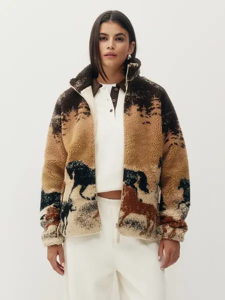 Kuwalla Printed Sherpa Fleece