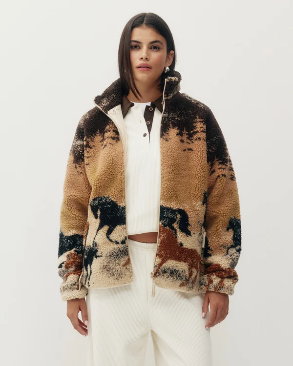 Kuwalla Printed Sherpa Fleece