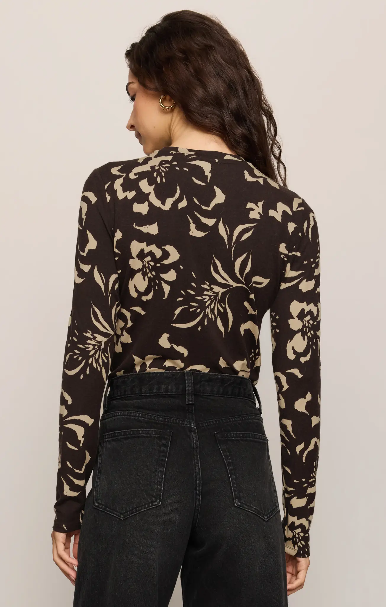 Z Supply Onyx Freya Floral Top