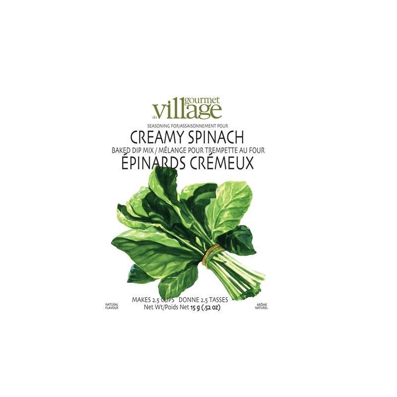 Gourmet Du Village Dip Recipe Box Creamy Spinach