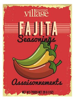 Gourmet Du Village Retro Recipe Box Fajita