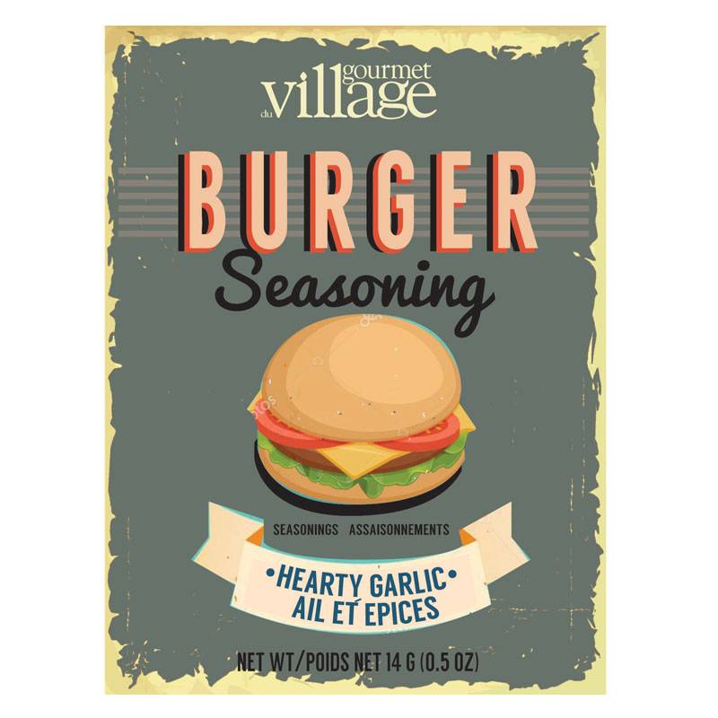 Gourmet Du Village Retro Burger Seasoning Hearty Garlic