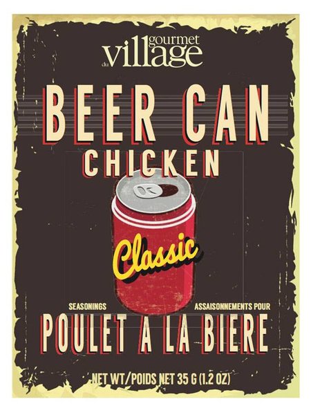 Gourmet Du Village Retro Beer Can Chicken Seasoning