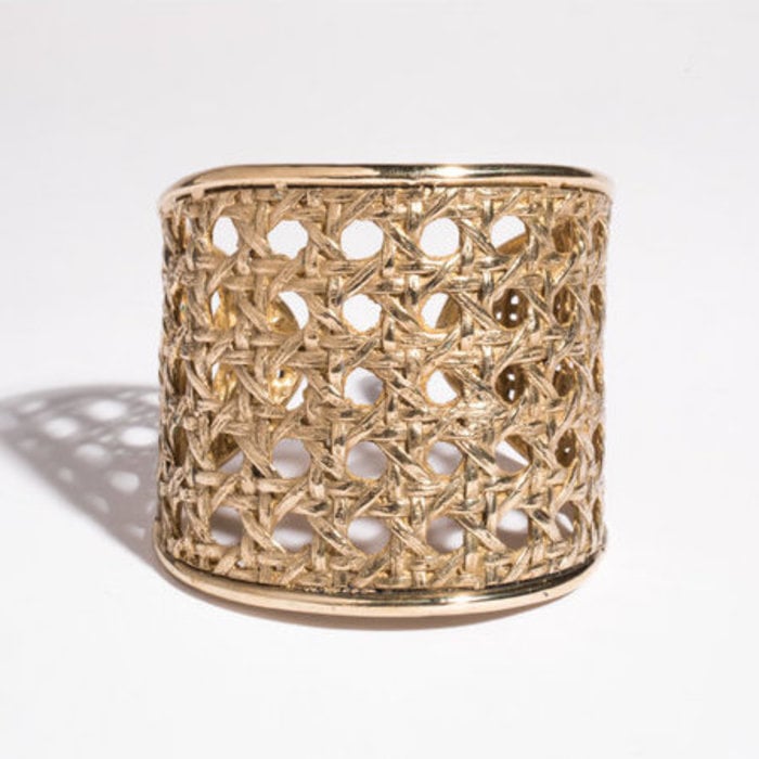 Saint Claude x Freda Large Caning Cuff - Brass