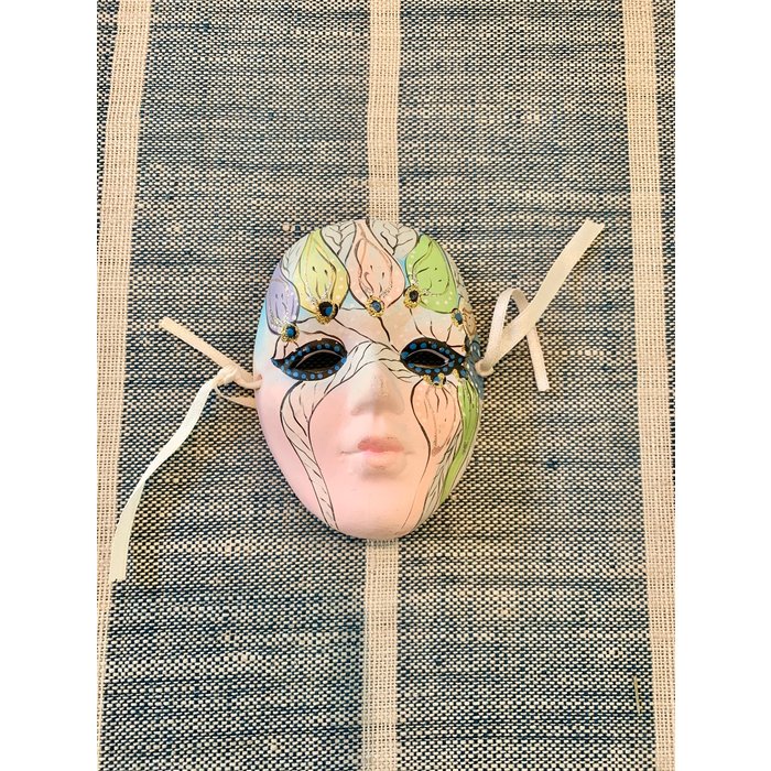Small Vintage Mardi Gras Ceramic Masks