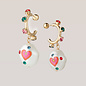 SafSafu Gold Jelly Heart Earrings