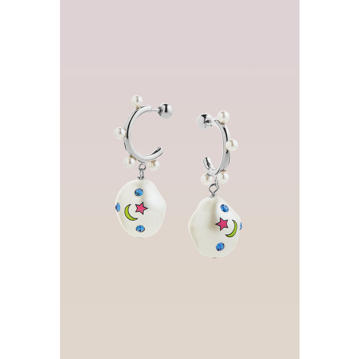 SafSafu Jelly Silver Galaxy Earrings