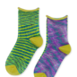 Hansel From Basel Split Crew Sock (Green/Purple)