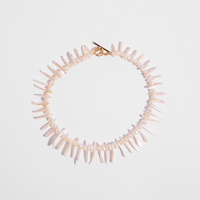 Camille Pearl Necklace Embellished