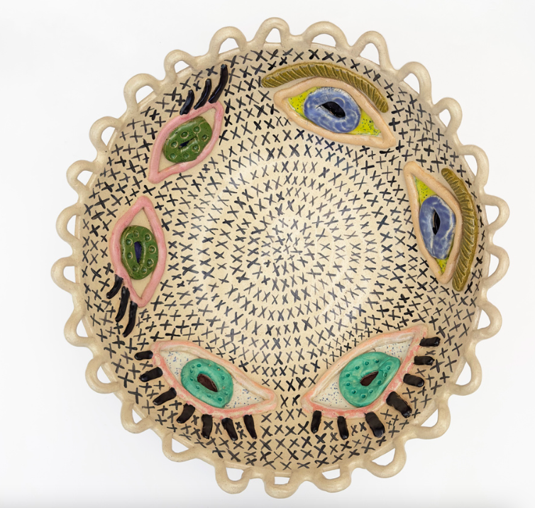 Pearce Williams Ceramics Bowl Of Eyes FREDA