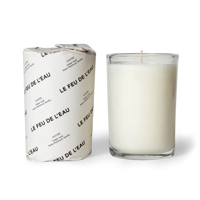 LE FEU DE L'EAU 8 oz candle - Ivoire