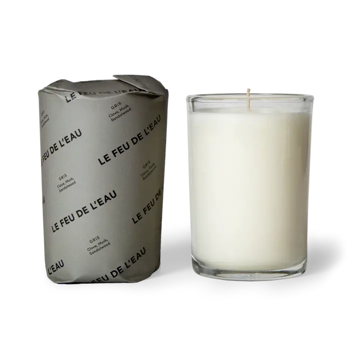 LE FEU DE L'EAU 8 oz candle - Gris