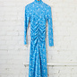 Nomia Shirred Turtleneck Maxi Dress