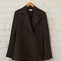 Nomia Double Breasted Jacket with Side Slits