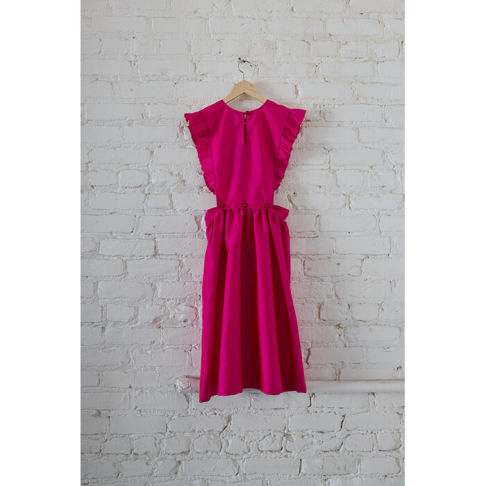 Batsheva Apron Dress Fuschia