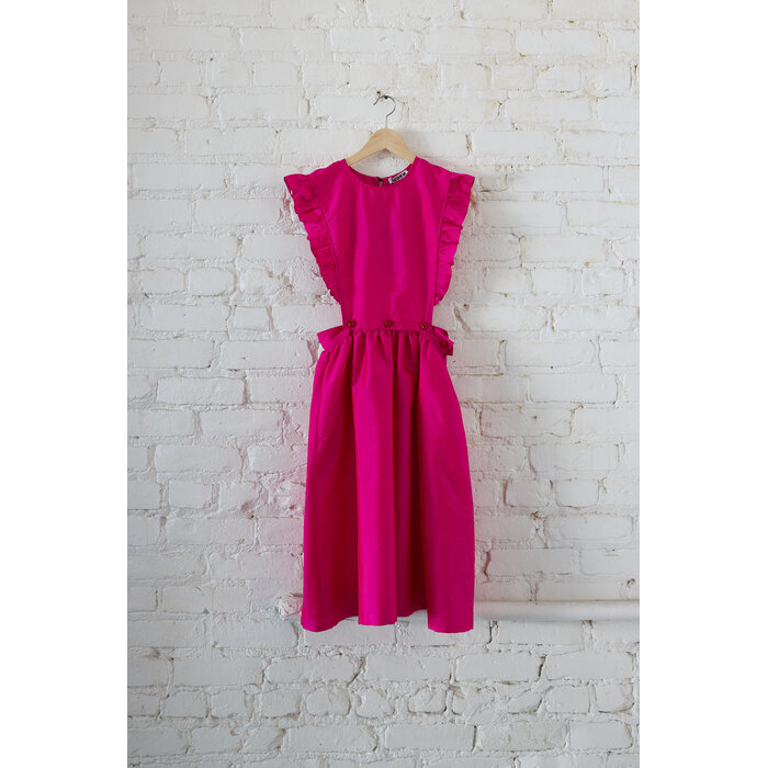 Batsheva Apron Dress Fuschia