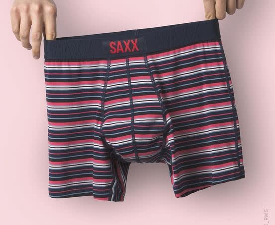 SAXX UNDERCOVER BOXER BRIEF- RED MONUMENT STRIPE SAXX UNDERCOVER BOXER BRIEF- RED MONUMENT STRIPE