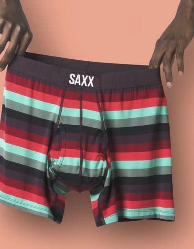 SAXX ULTRA BOXER BRIEF FLY- BERRY CABANA STRIPE